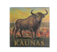 Šaldytuvo magnetas su Kauno simboliu tauru Šaldytuvo magnetas su Kauno simboliu tauru